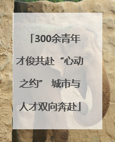 300余青年才俊共赴“心动之约” 城市与人才双向奔赴