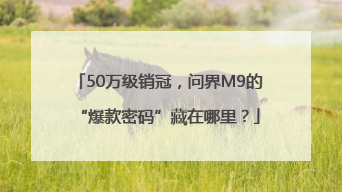 50万级销冠，问界M9的“爆款密码”藏在哪里？