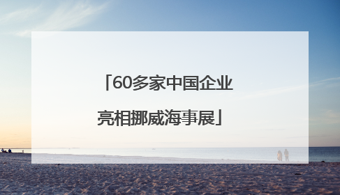 60多家中国企业亮相挪威海事展