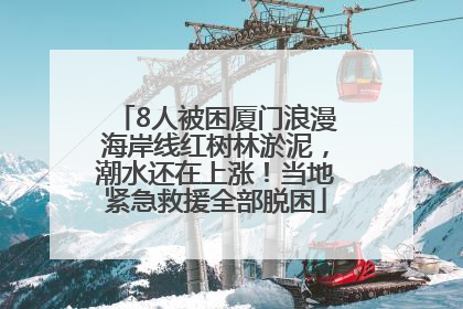 8人被困厦门浪漫海岸线红树林淤泥，潮水还在上涨！当地紧急救援全部脱困
