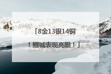 8金13银14铜！鲤城表现亮眼！