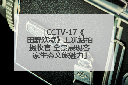 CCTV-17《田野欢歌》上犹站拍摄收官 全景展现客家生态文旅魅力