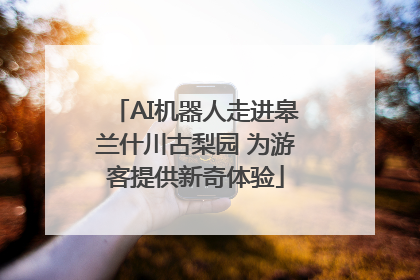 AI机器人走进皋兰什川古梨园 为游客提供新奇体验